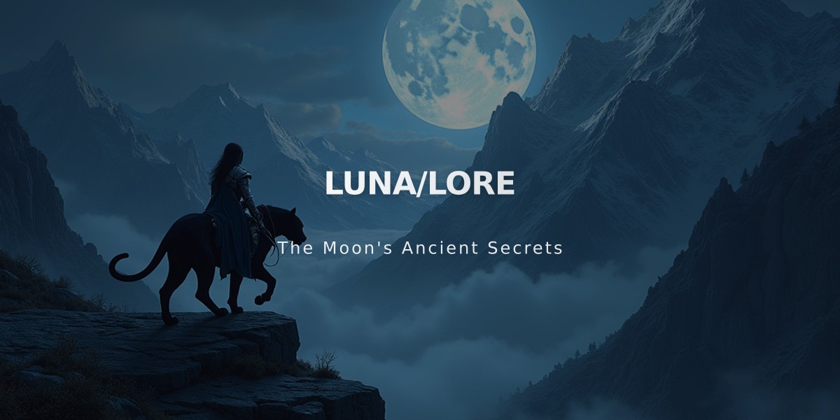 Luna: Warrior of the Dark Moon Order