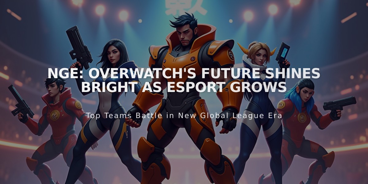 NGE: Overwatch's Future Shines Bright as Esport Grows