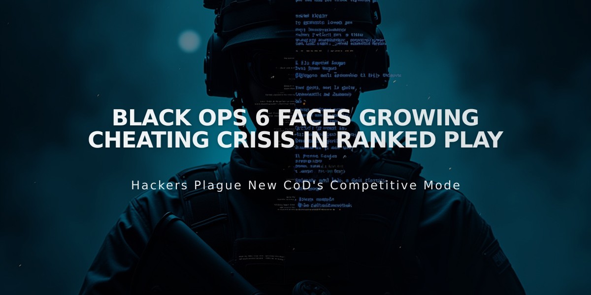 Black Ops 6 Faces Growing Cheating Crisis in Ranked Play