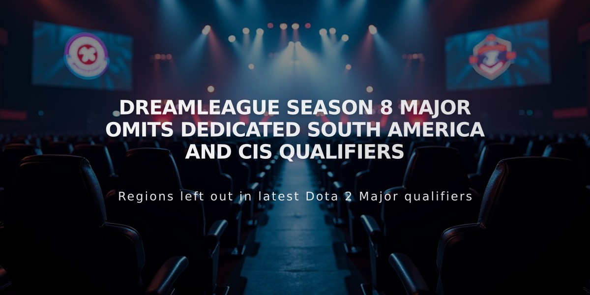 DreamLeague Season 8 Major Omits Dedicated South America and CIS Qualifiers