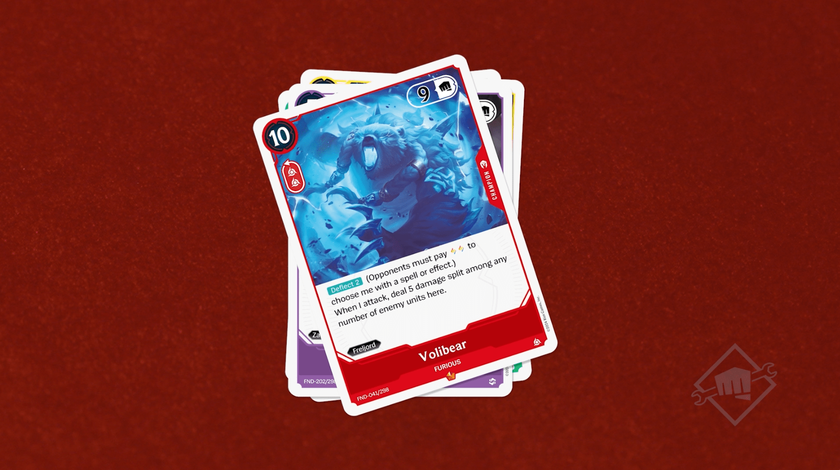 Card showing Volibear character with text