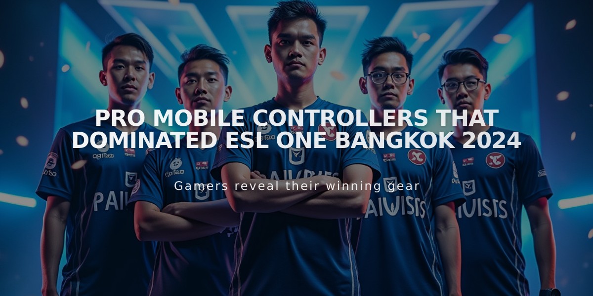 Pro Mobile Controllers That Dominated ESL One Bangkok 2024