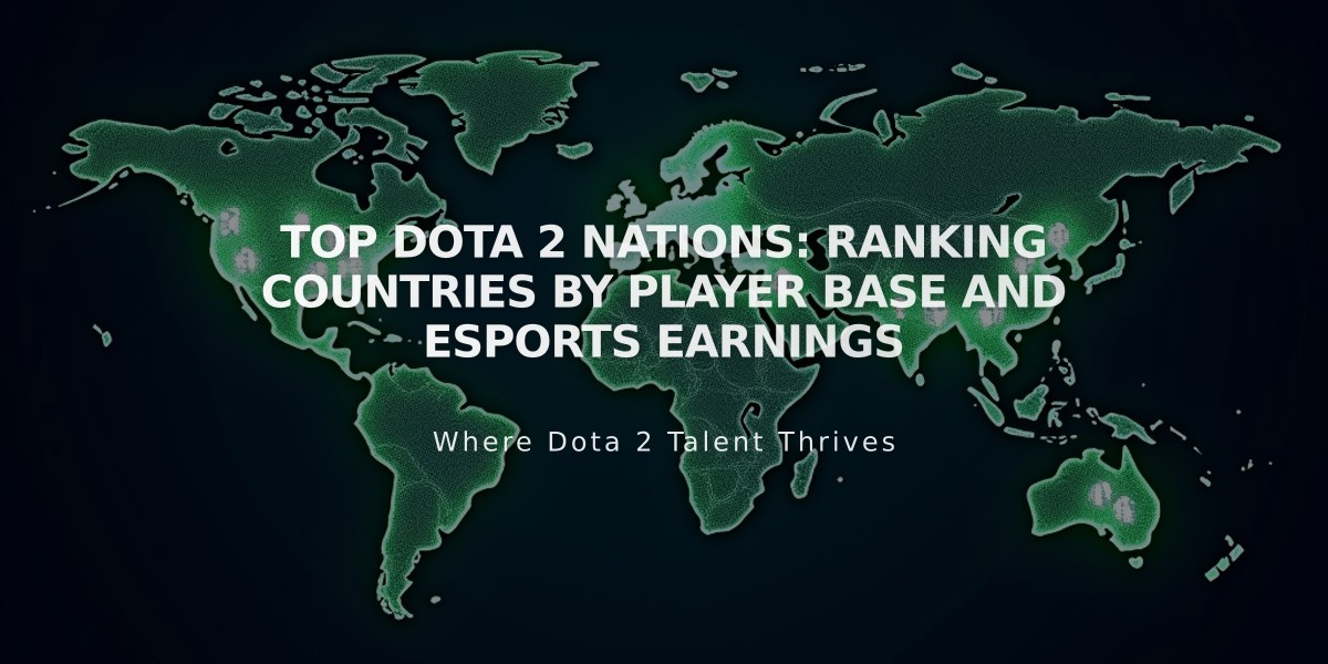 Top Dota 2 Nations: Ranking Countries by Player Base and Esports Earnings