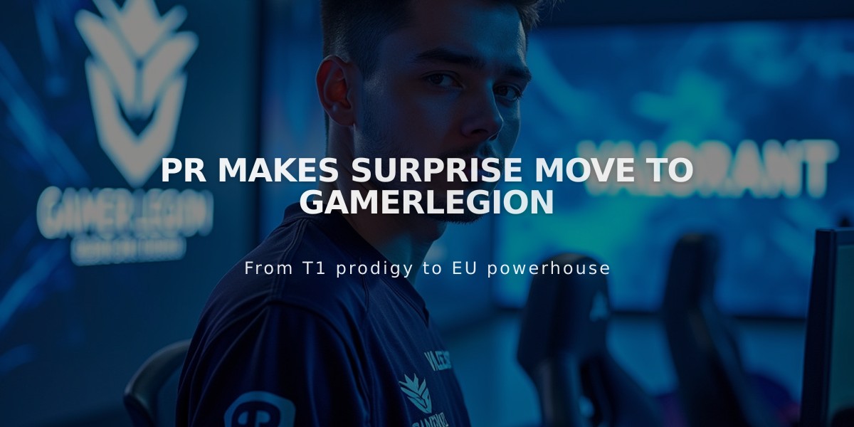 PR Makes Surprise Move to GamerLegion