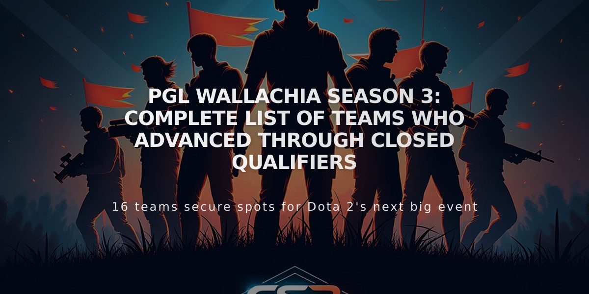 PGL Wallachia Season 3: Complete List of Teams Who Advanced Through Closed Qualifiers