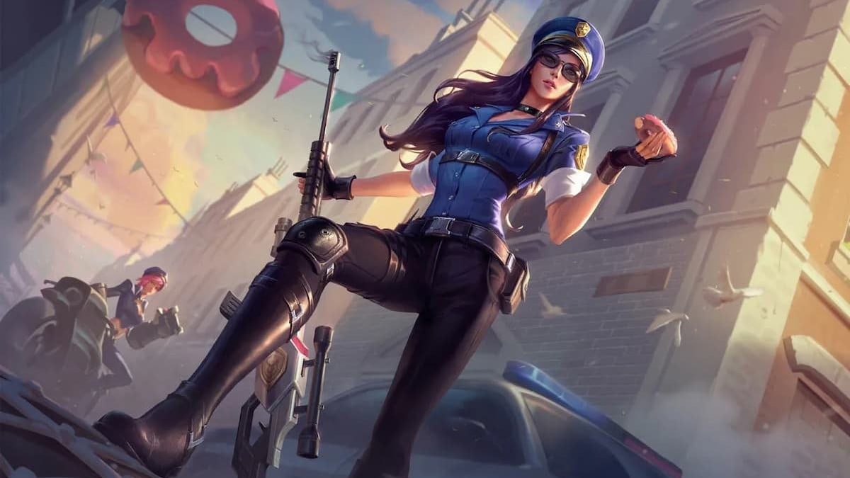 Caitlyn with gun and donut