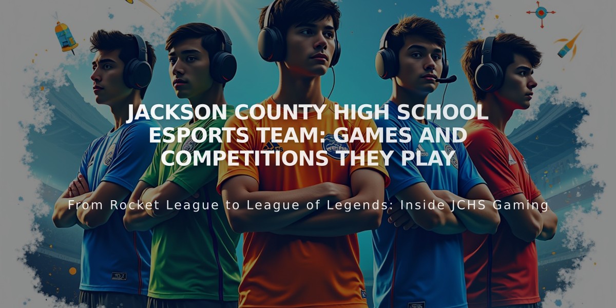 Jackson County High School Esports Team: Games and Competitions They Play