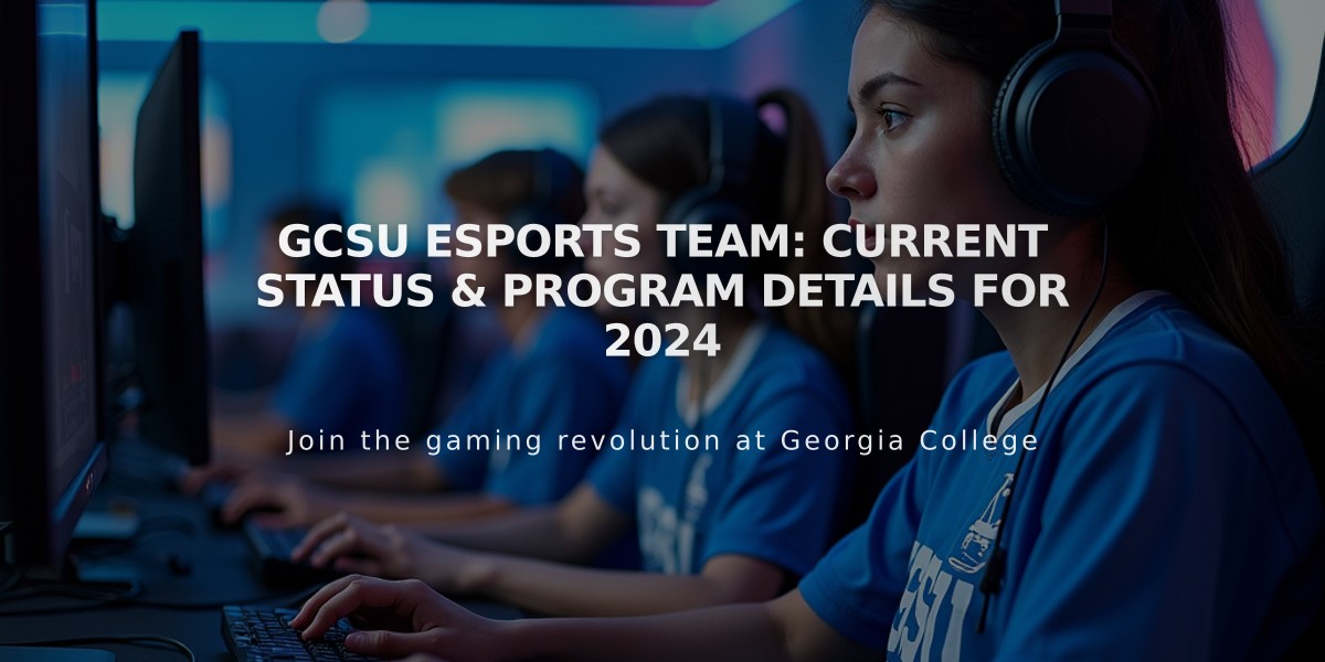 GCSU Esports Team: Current Status & Program Details for 2024