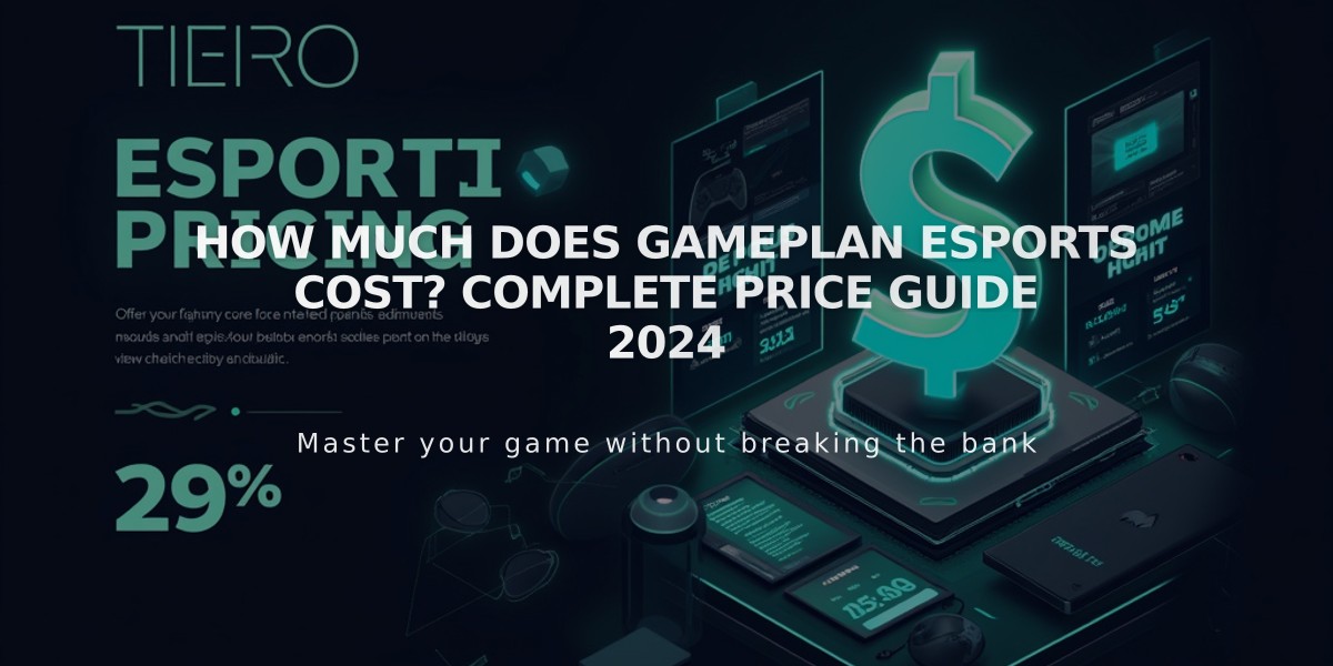 How Much Does Gameplan Esports Cost? Complete Price Guide 2024