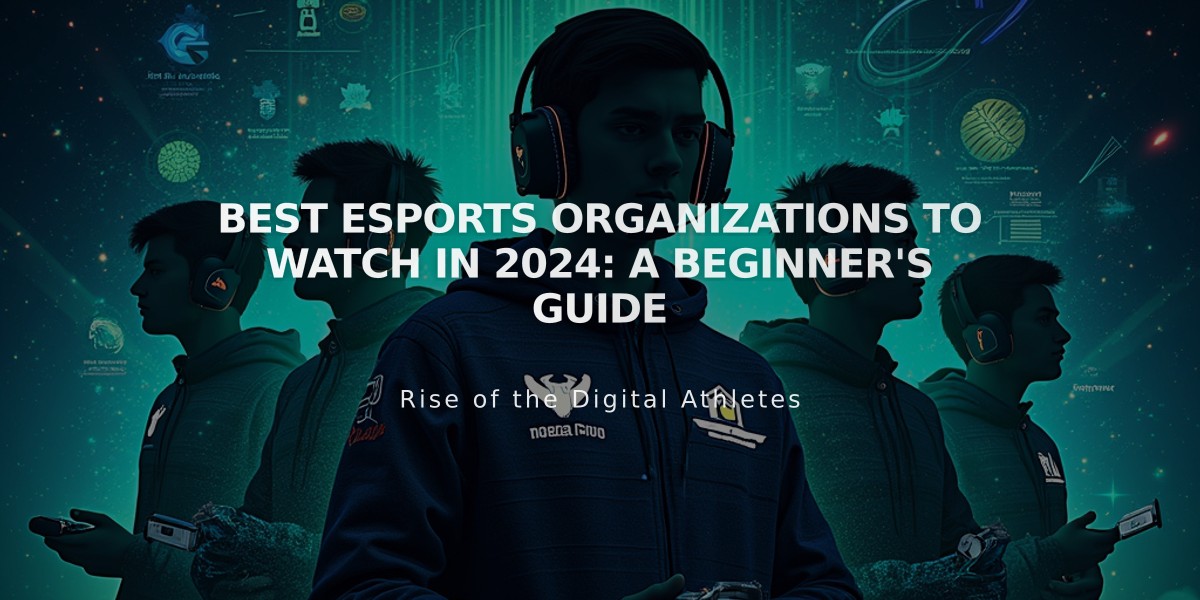 Best Esports Organizations to Watch in 2024: A Beginner's Guide